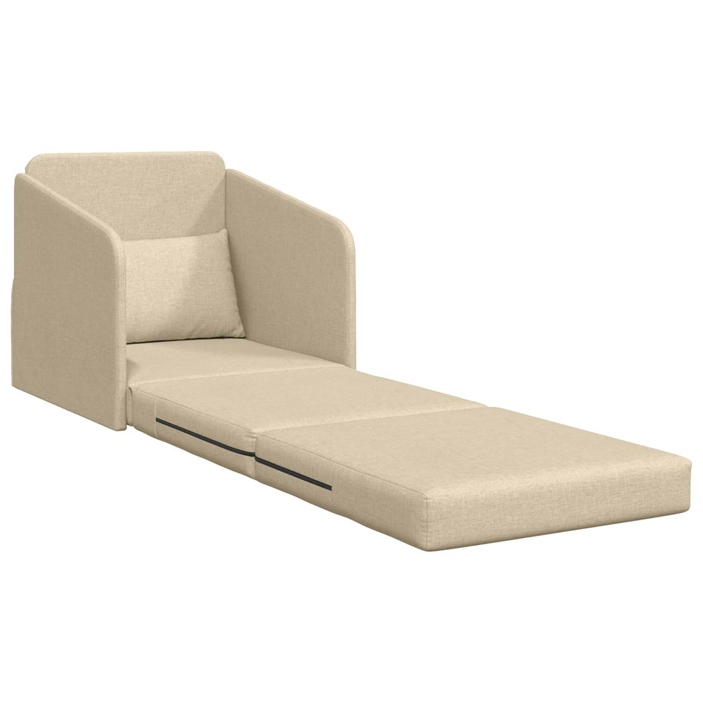 vidaXL Sofa Bed Kremowy 65 x 80 x 83 cm tkanina