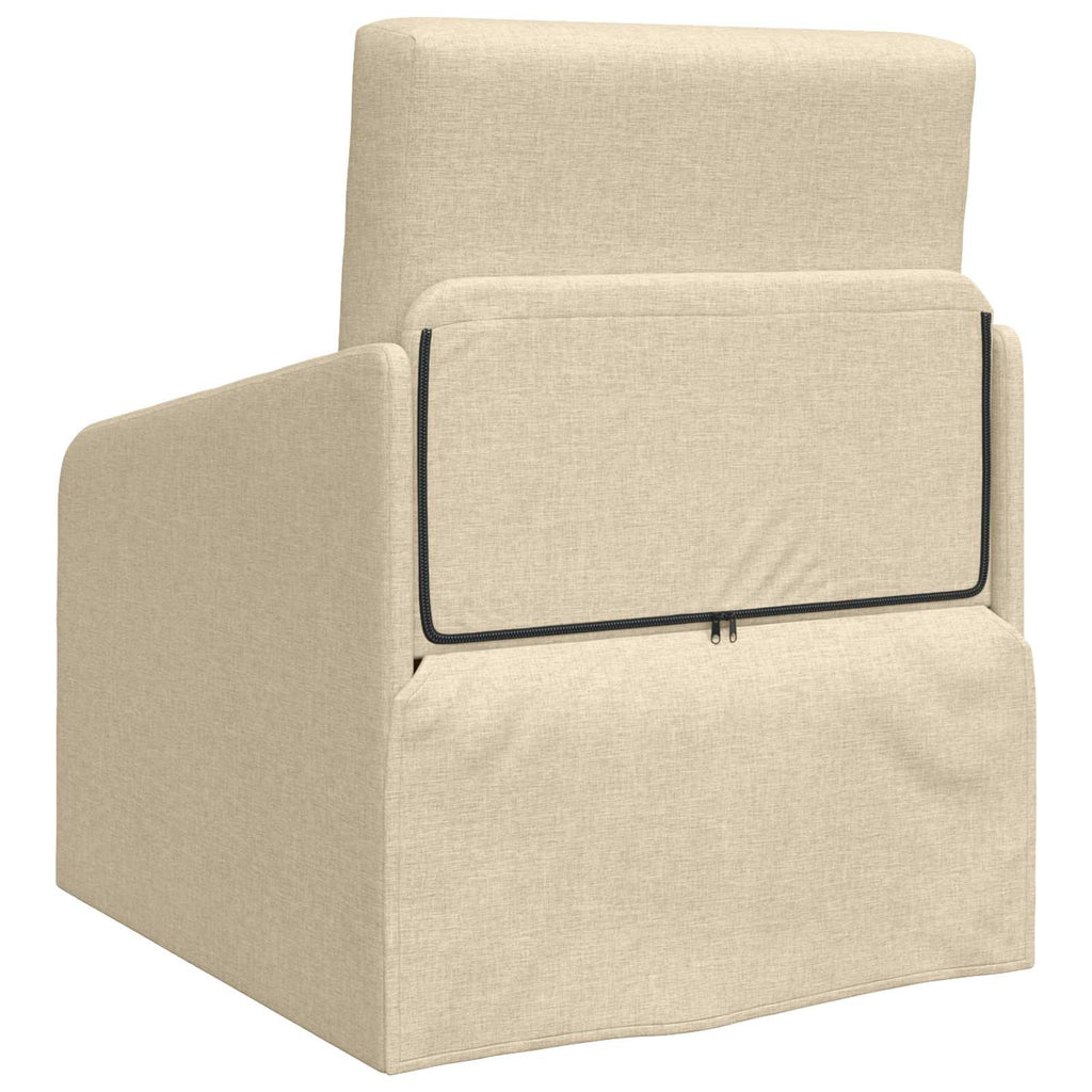 vidaXL Sofa Bed Kremowy 65 x 80 x 83 cm tkanina