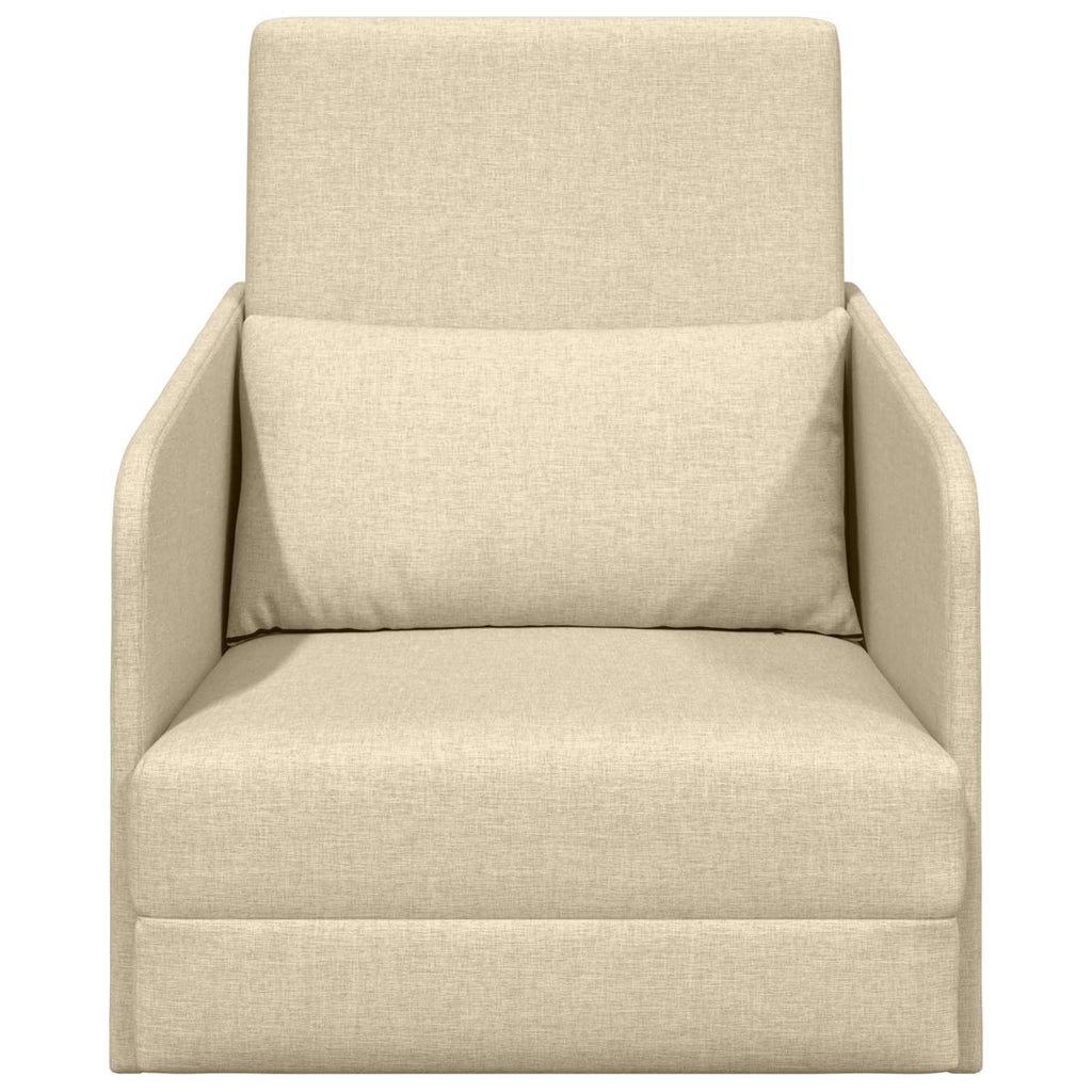vidaXL Sofa Bed Kremowy 65 x 80 x 83 cm tkanina