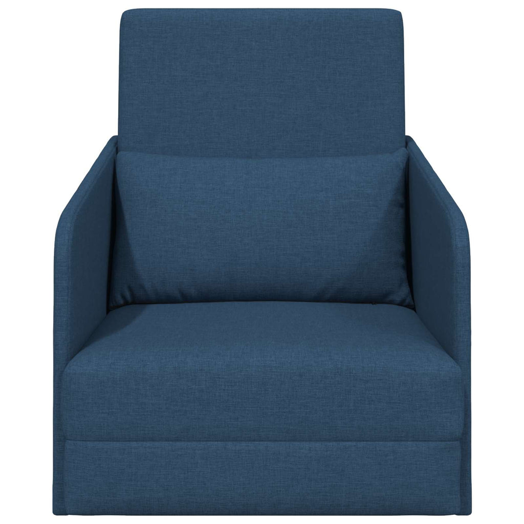 vidaXL Sofa Bed Niebieski 65 x 80 x 83 cm tkanina
