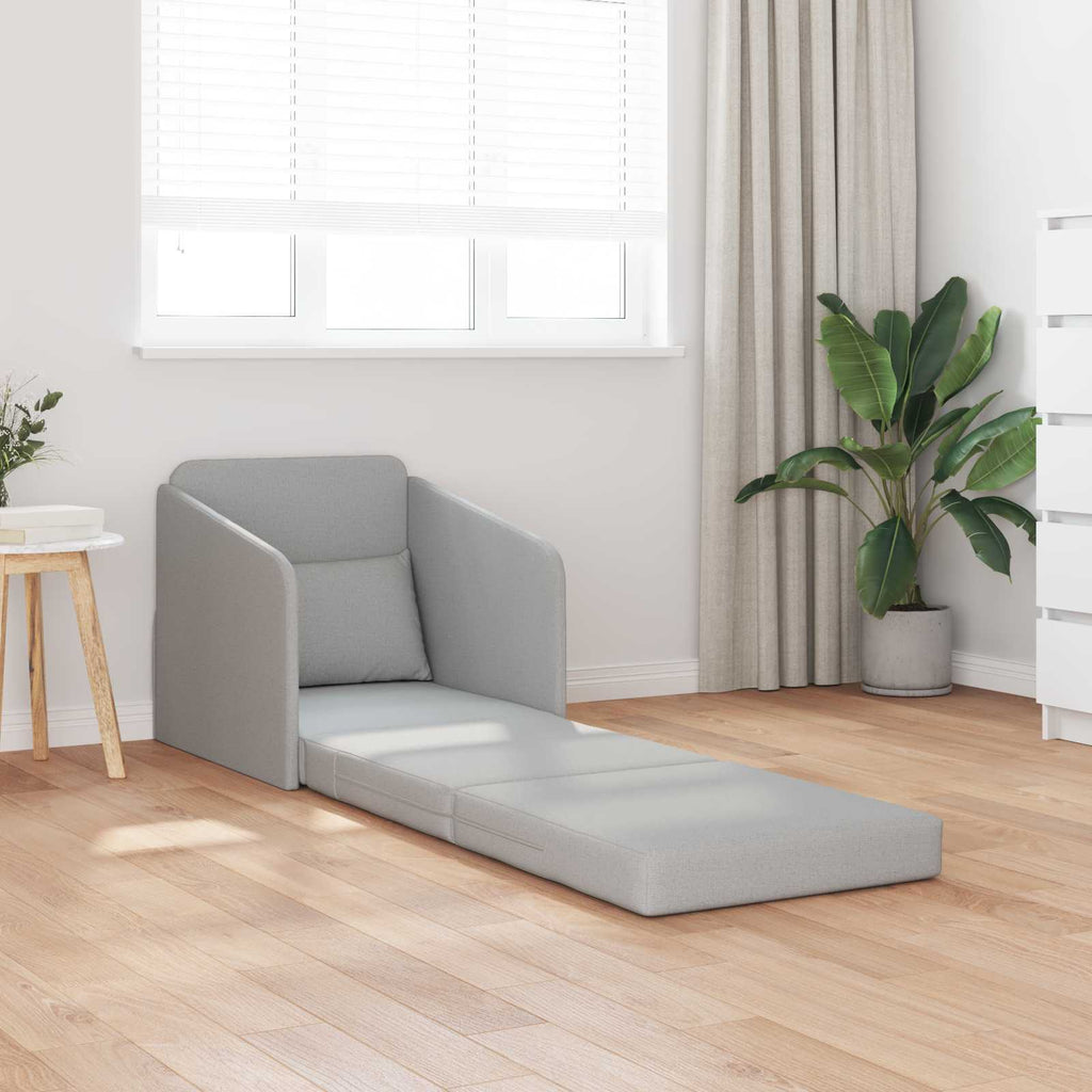 vidaXL Sofa Bed Szary chmur 65 x 80 x 83 cm tkanina
