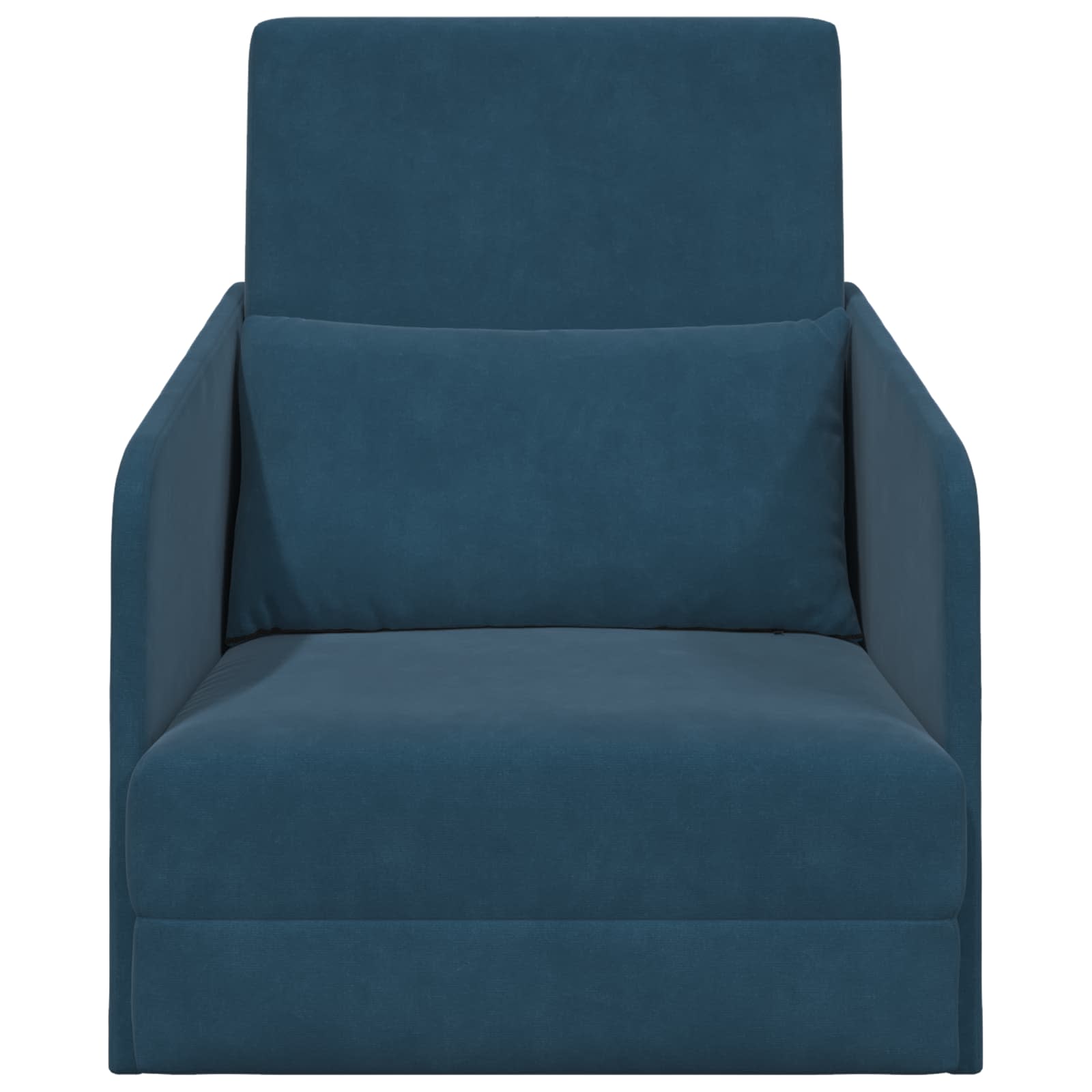 vidaXL Sofa Bed Niebieski 65 x 80 x 83 cm Aksamit