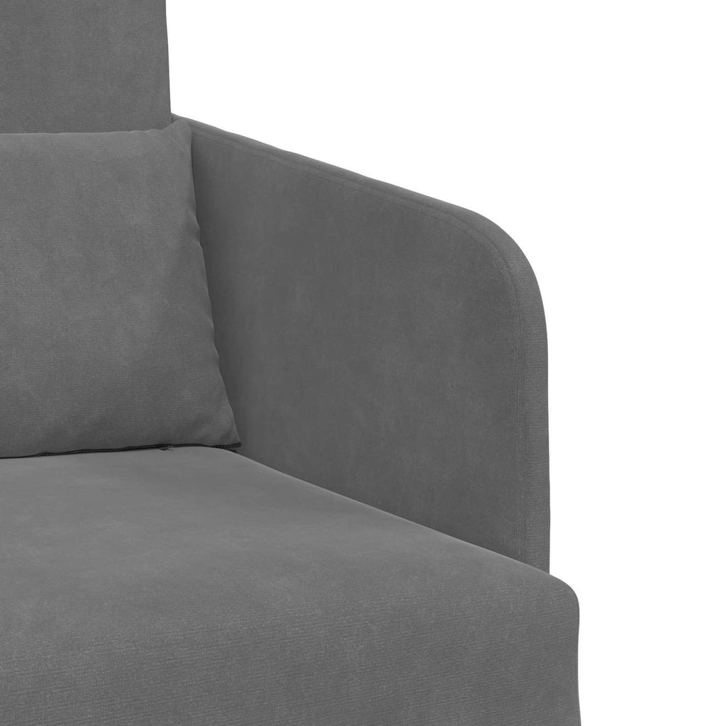 vidaXL Sofa Bed Ciemnoszary 65 x 80 x 83 cm Aksamit