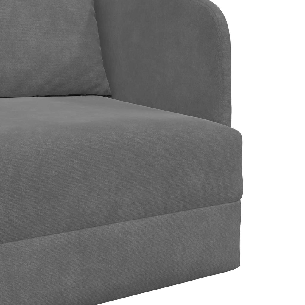 vidaXL Sofa Bed Ciemnoszary 65 x 80 x 83 cm Aksamit