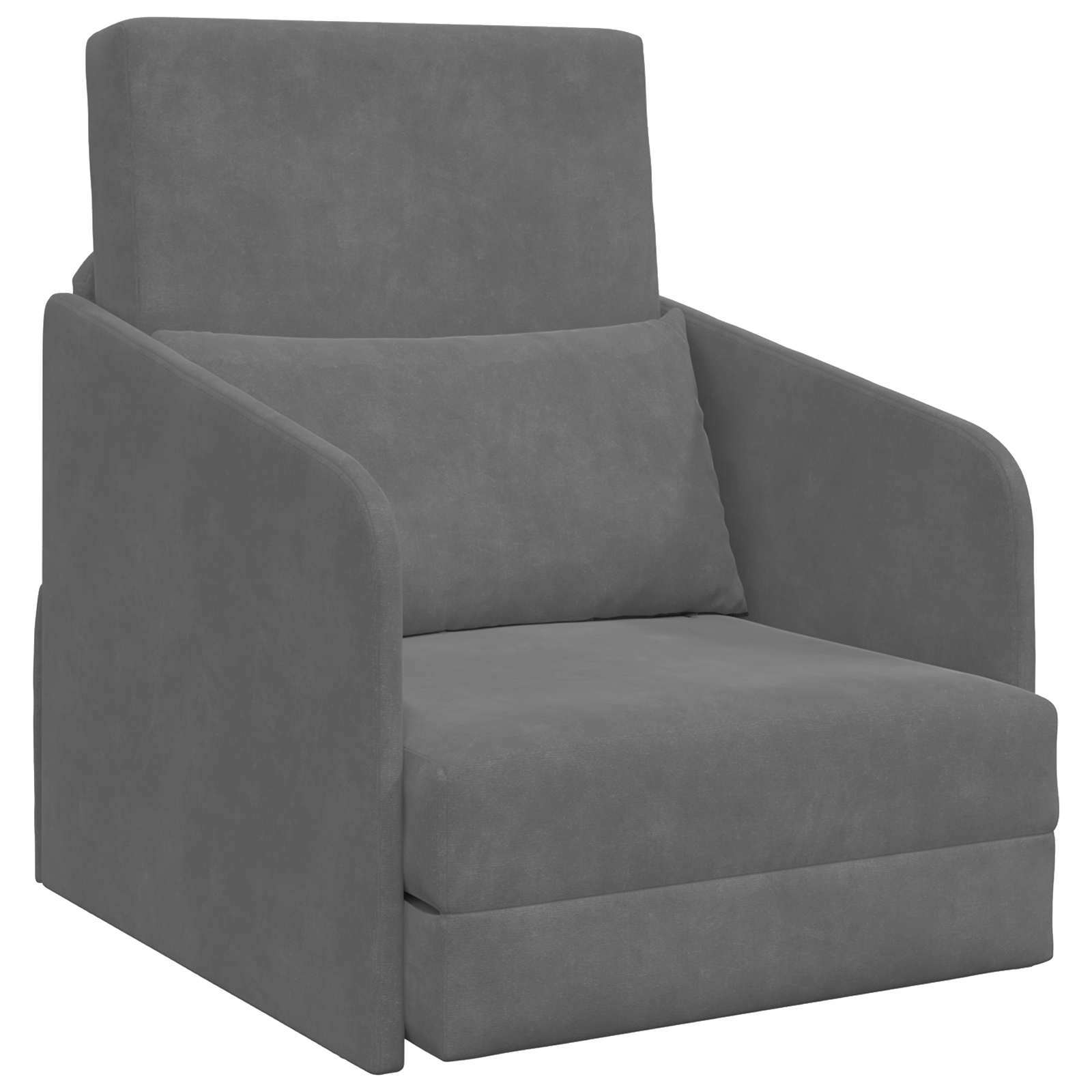 vidaXL Sofa Bed Ciemnoszary 65 x 80 x 83 cm Aksamit