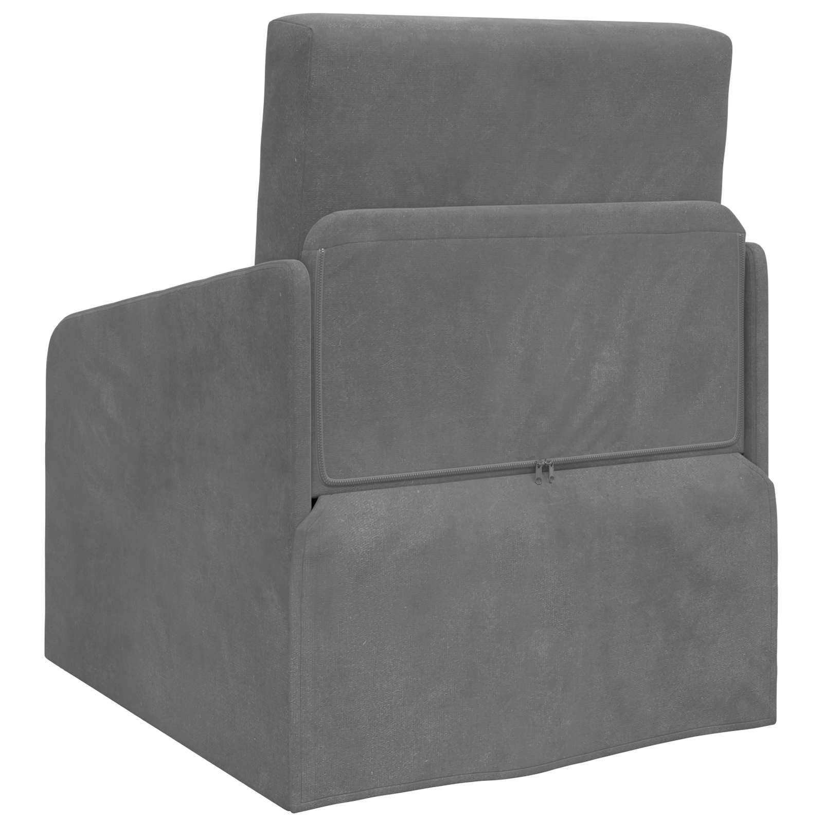 vidaXL Sofa Bed Ciemnoszary 65 x 80 x 83 cm Aksamit