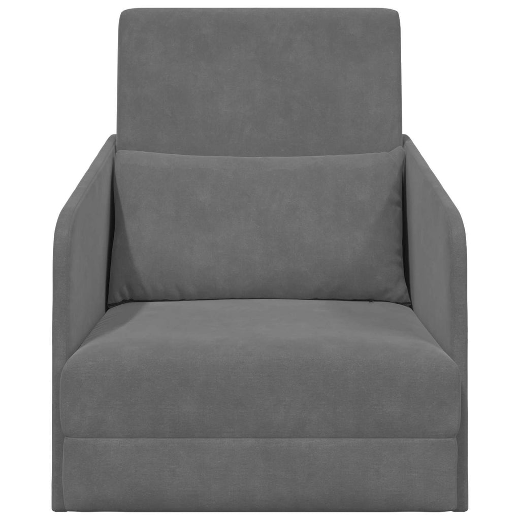 vidaXL Sofa Bed Ciemnoszary 65 x 80 x 83 cm Aksamit