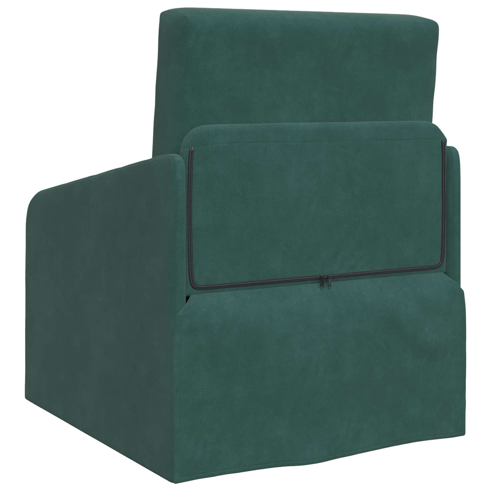 vidaXL Sofa Bed Ciemna zieleń 65 x 80 x 83 cm Aksamit
