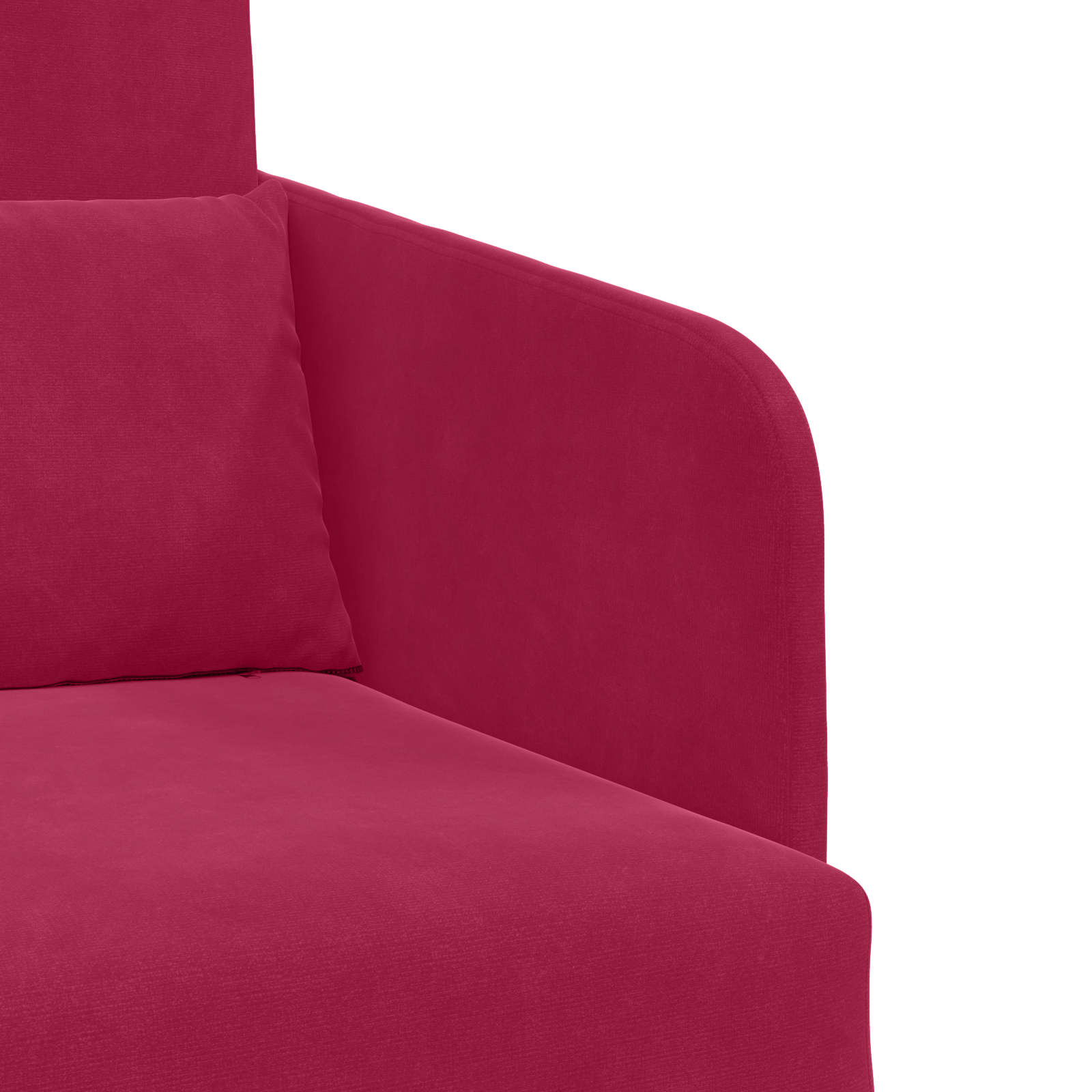 vidaXL Sofa Bed Czerwone wino 65 x 80 x 83 cm Aksamit