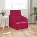 vidaXL Sofa Bed Czerwone wino 65 x 80 x 83 cm Aksamit