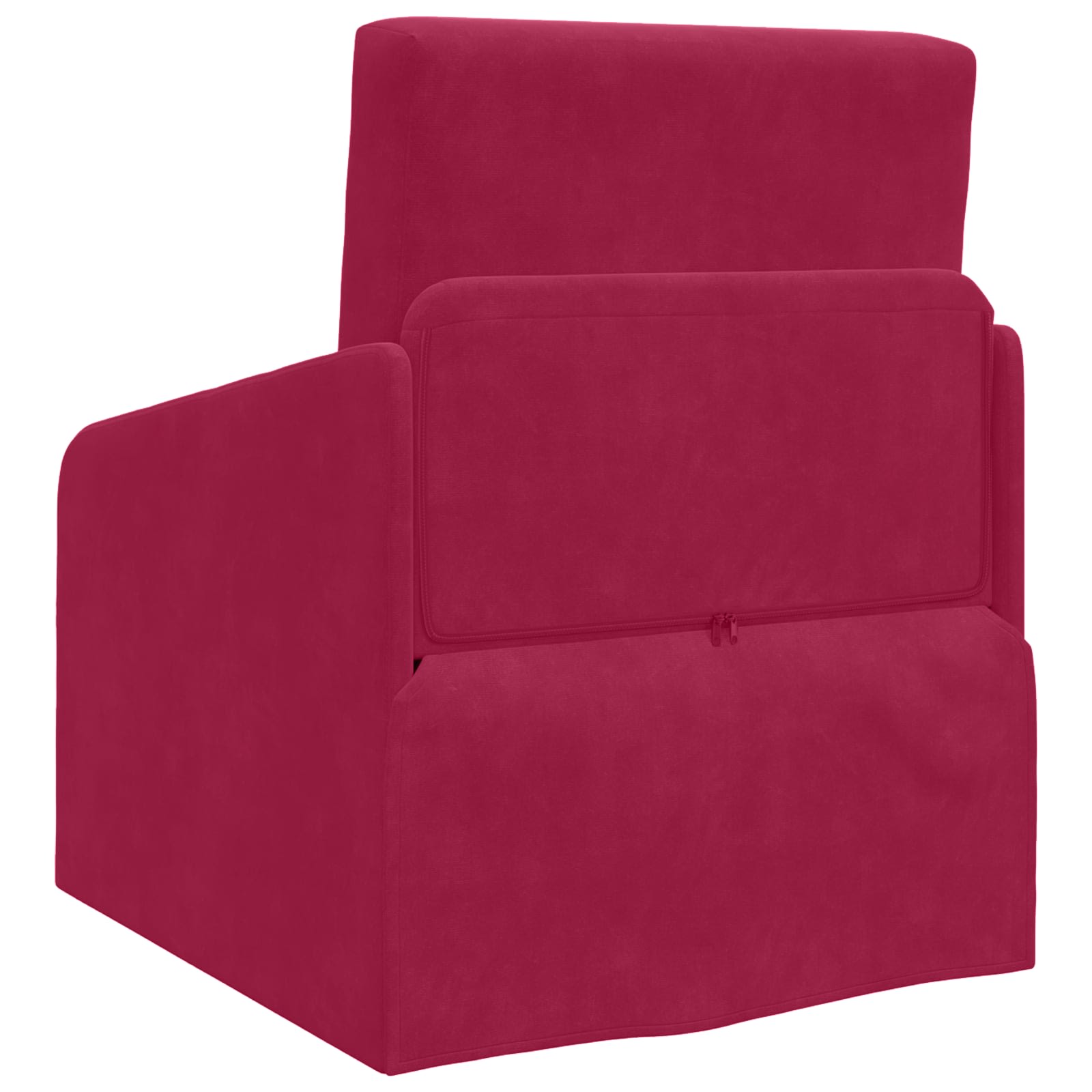 vidaXL Sofa Bed Czerwone wino 65 x 80 x 83 cm Aksamit