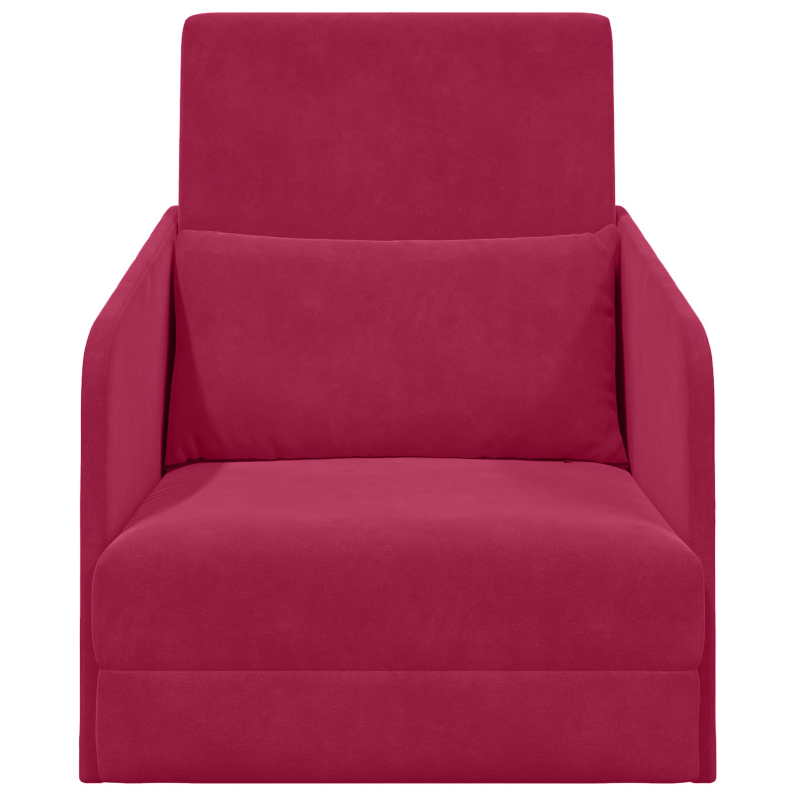 vidaXL Sofa Bed Czerwone wino 65 x 80 x 83 cm Aksamit