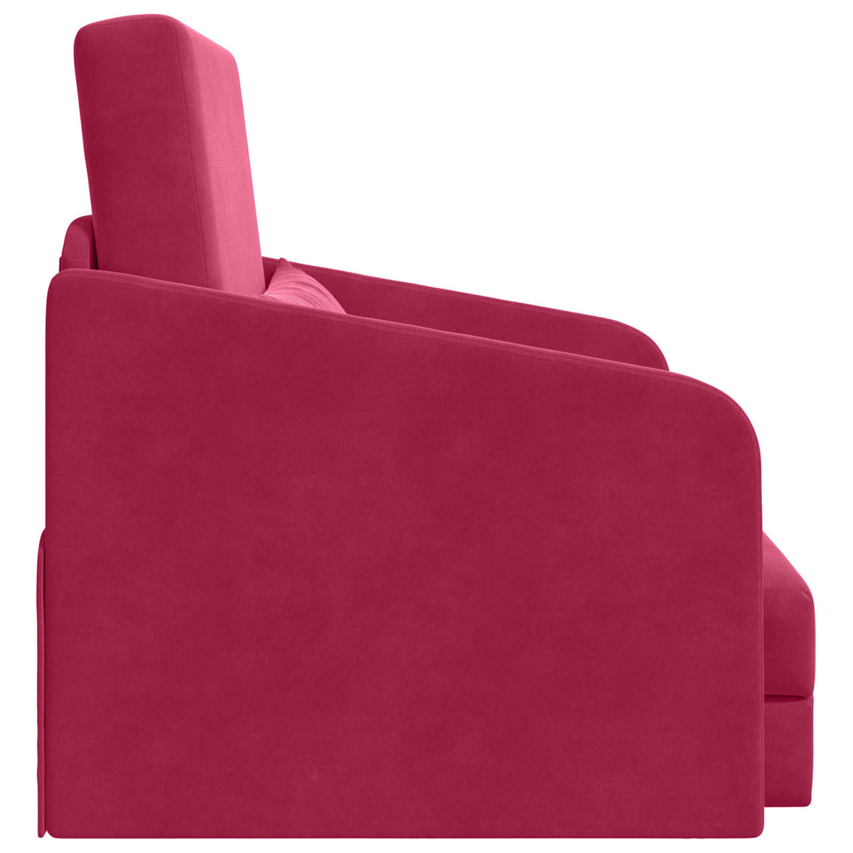 vidaXL Sofa Bed Czerwone wino 65 x 80 x 83 cm Aksamit