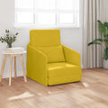 vidaXL Sofa Bed Żółty 65 x 80 x 83 cm Aksamit