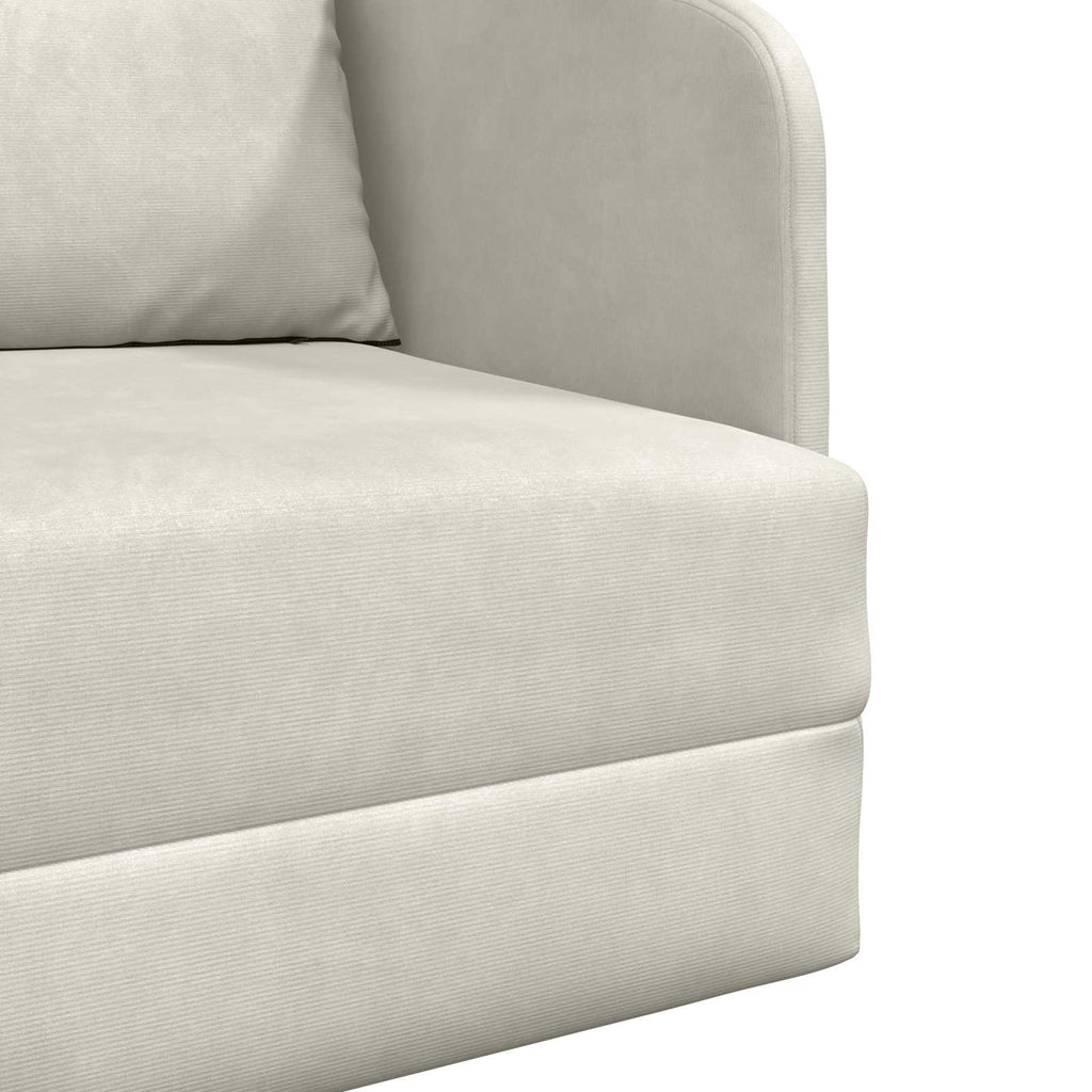 vidaXL Sofa Bed Kremowy 65 x 80 x 83 cm Aksamit