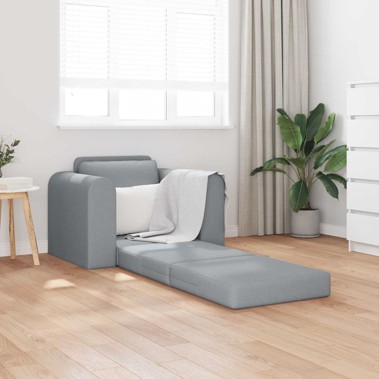 vidaXL Sofa Bed Jasnoszary 98 x 71 x 83 cm tkanina