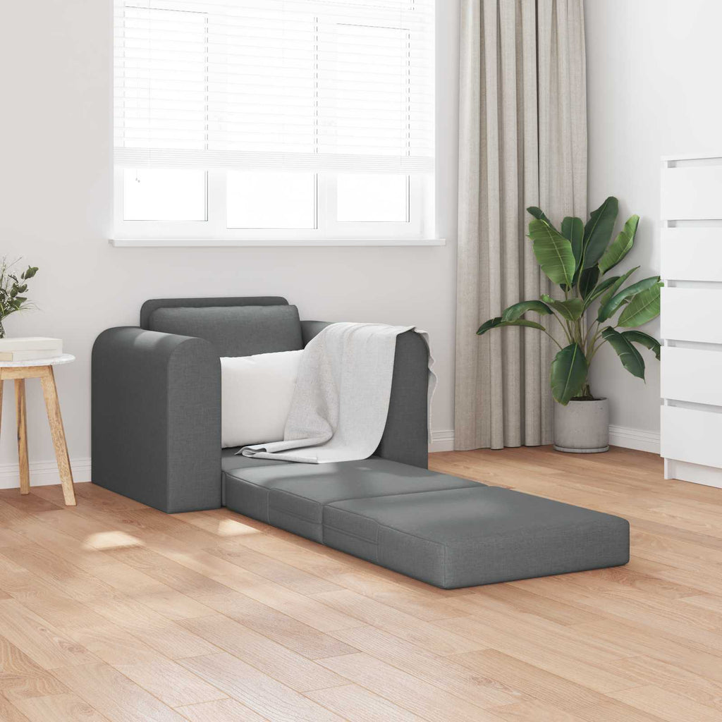 vidaXL Sofa Bed Ciemnoszary 98 x 71 x 83 cm tkanina