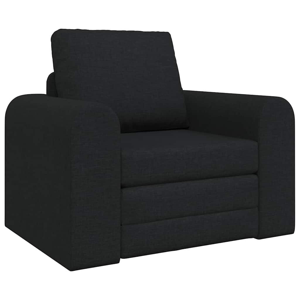 vidaXL Sofa Bed Czarny 98 x 71 x 83 cm tkanina