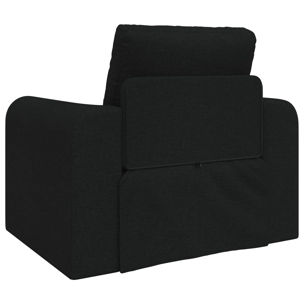 vidaXL Sofa Bed Czarny 98 x 71 x 83 cm tkanina