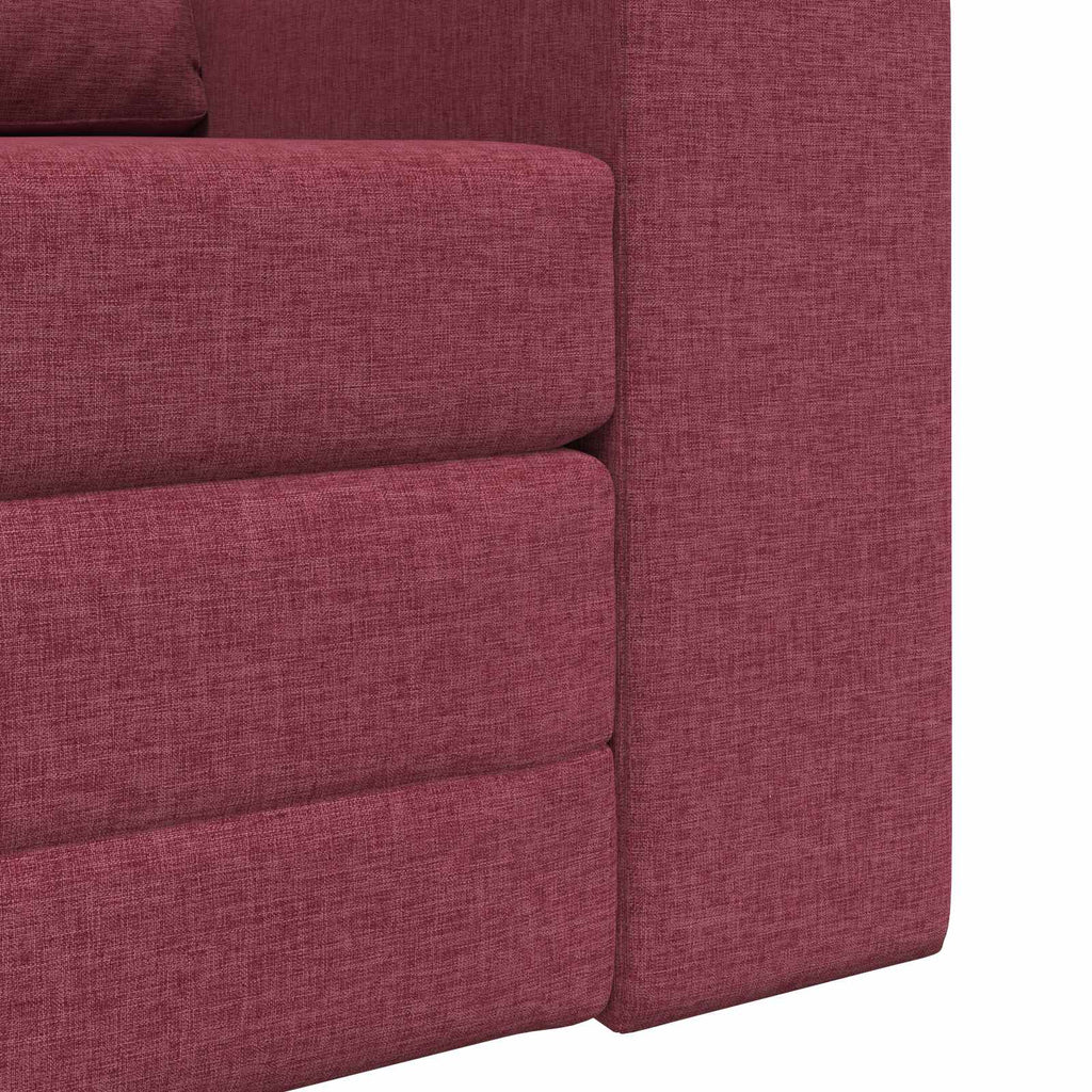 vidaXL Sofa Bed Czerwone wino 98 x 71 x 83 cm tkanina