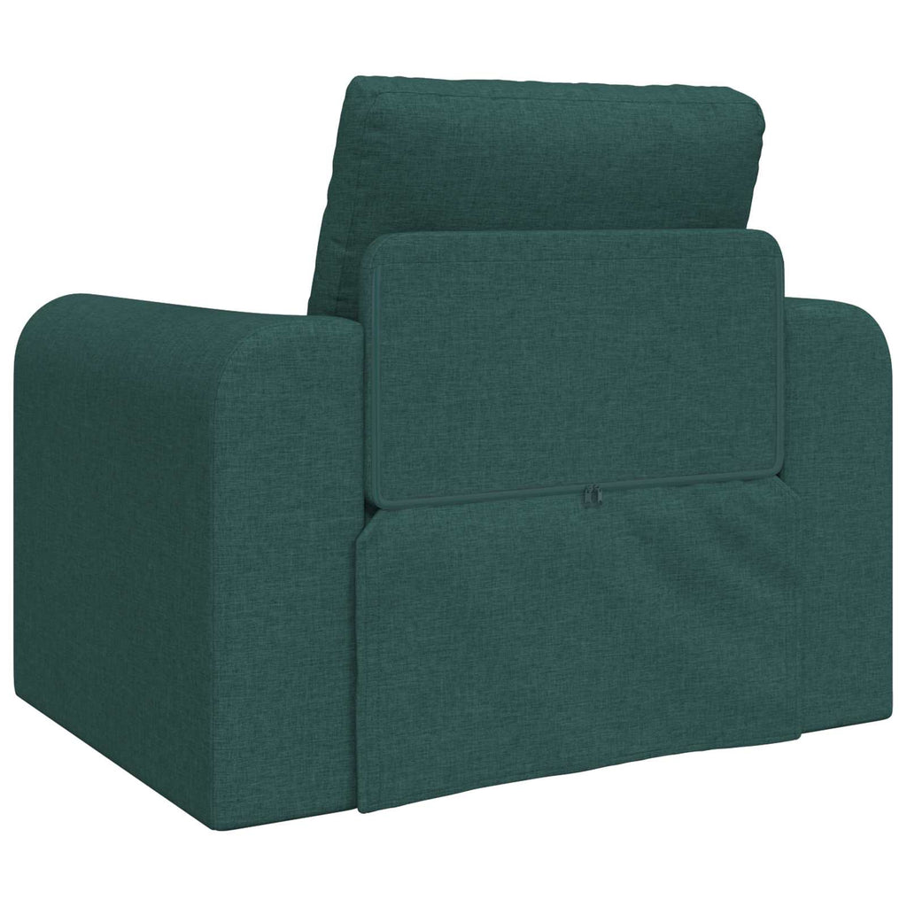 vidaXL Sofa Bed Ciemna zieleń 98 x 71 x 83 cm tkanina