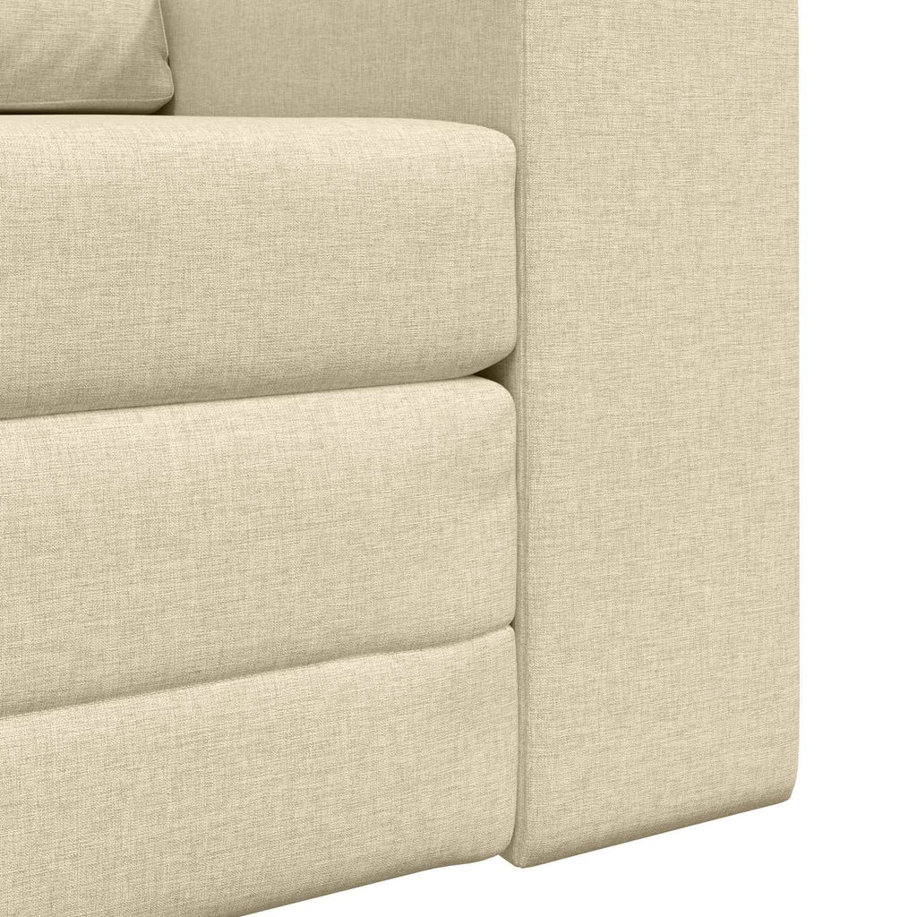 vidaXL Sofa Bed Kremowy 98 x 71 x 83 cm tkanina