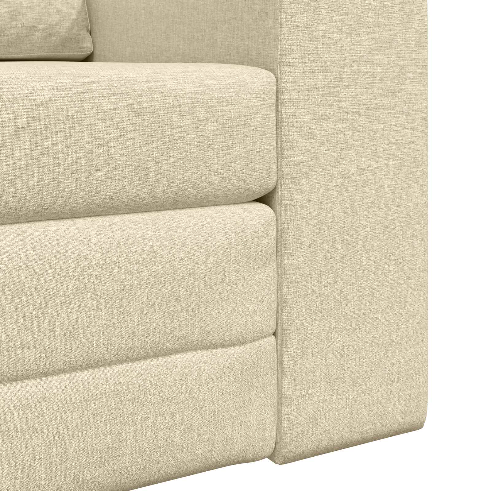 vidaXL Sofa Bed Kremowy 98 x 71 x 83 cm tkanina