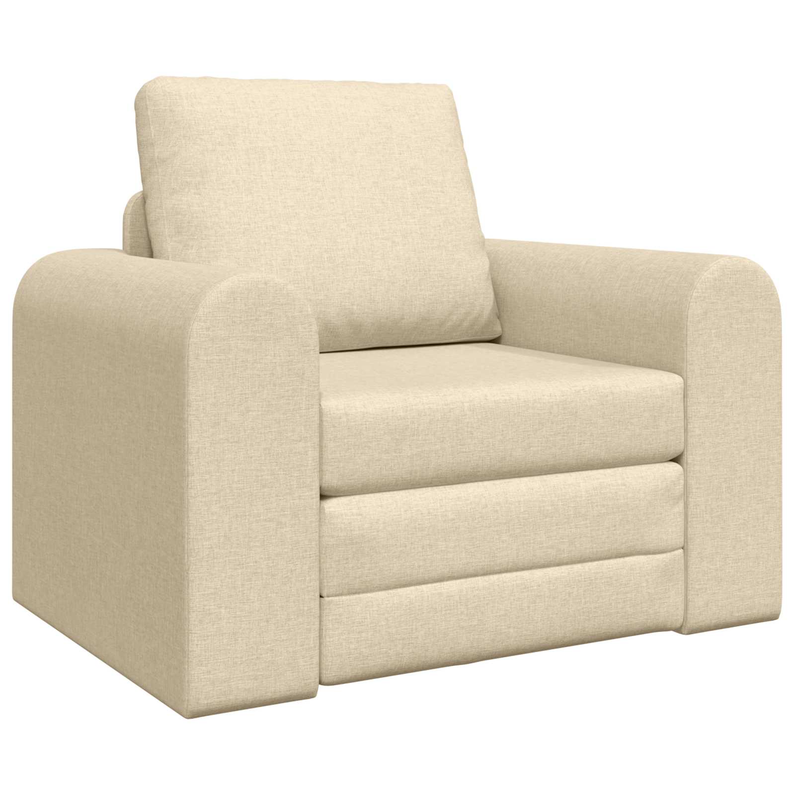 vidaXL Sofa Bed Kremowy 98 x 71 x 83 cm tkanina