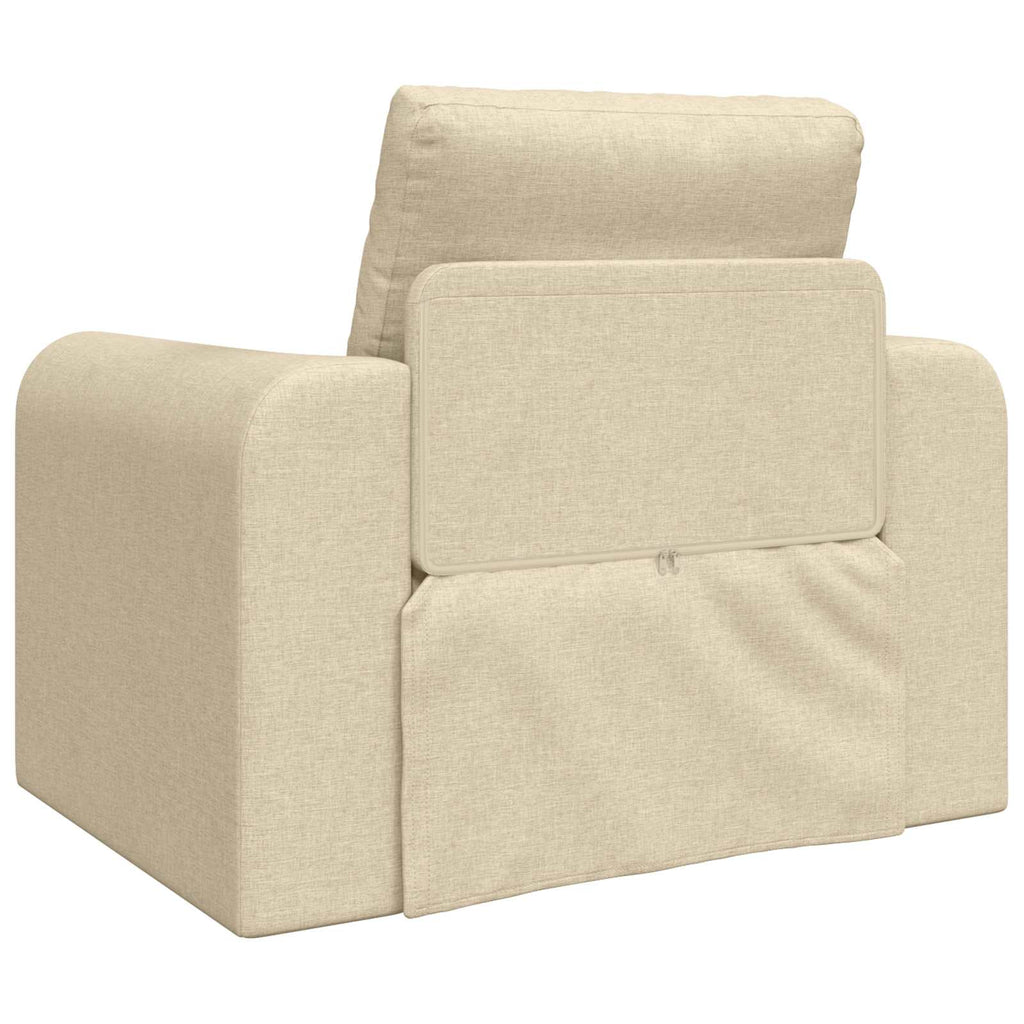 vidaXL Sofa Bed Kremowy 98 x 71 x 83 cm tkanina