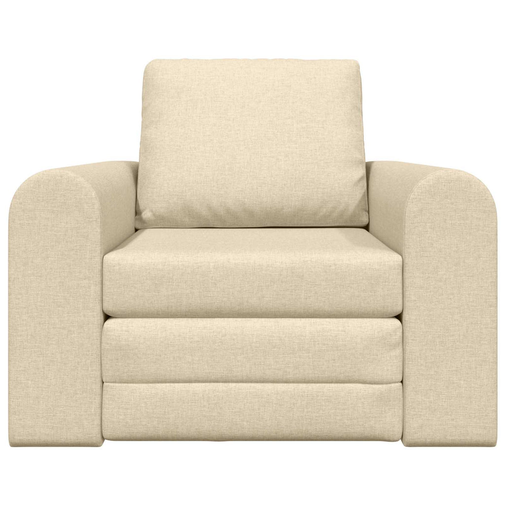 vidaXL Sofa Bed Kremowy 98 x 71 x 83 cm tkanina