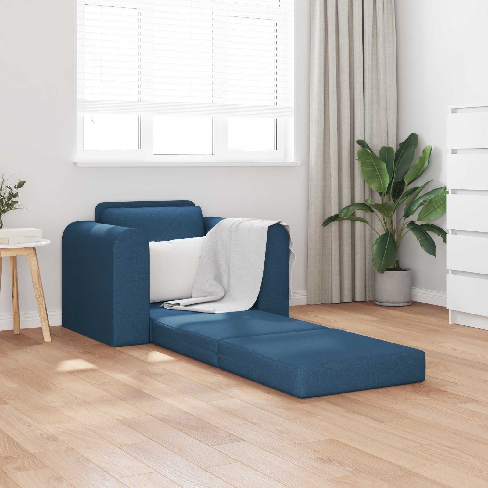 vidaXL Sofa Bed Niebieski 98 x 71 x 83 cm tkanina