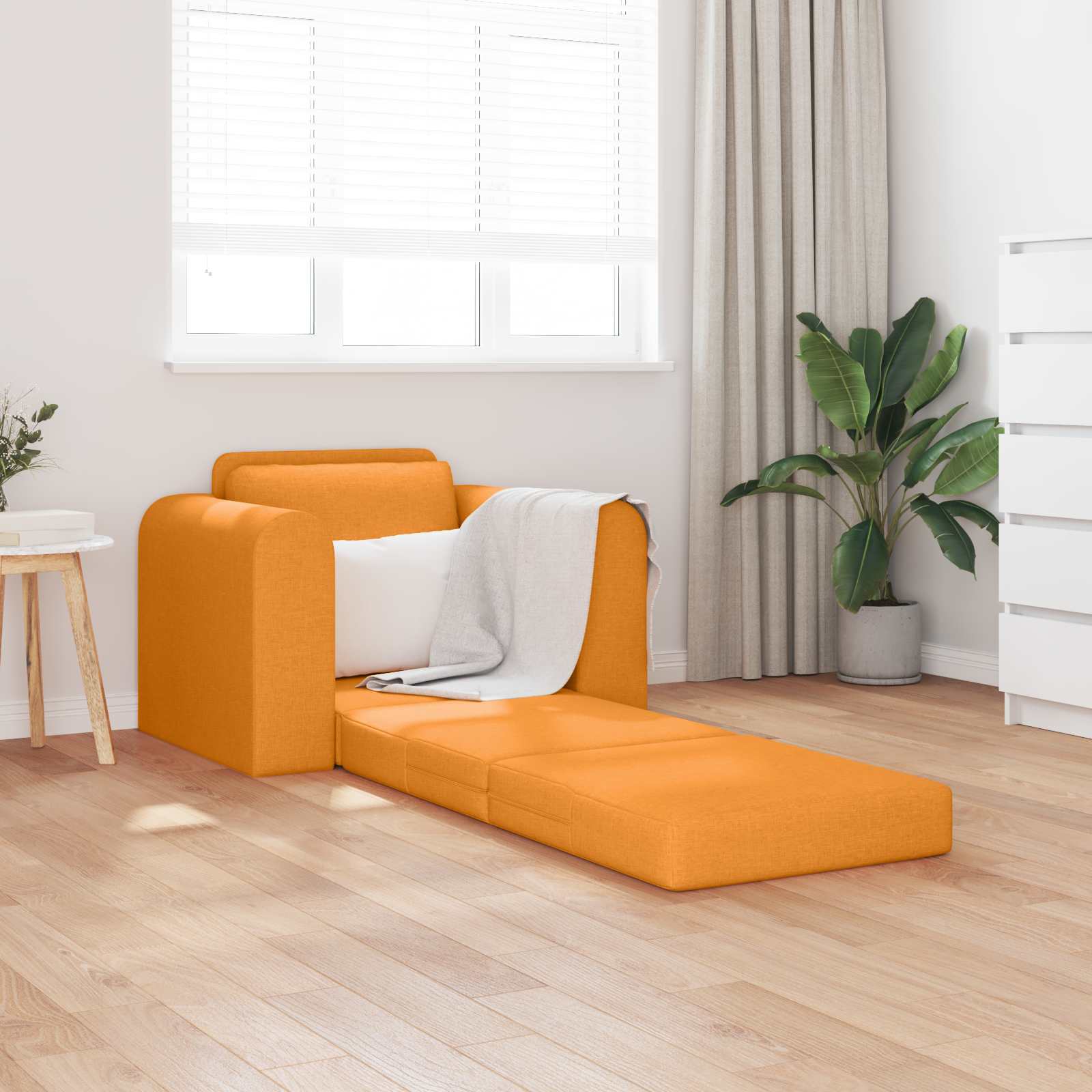 vidaXL Sofa Bed Ciemny Żółty 98 x 71 x 83 cm tkanina
