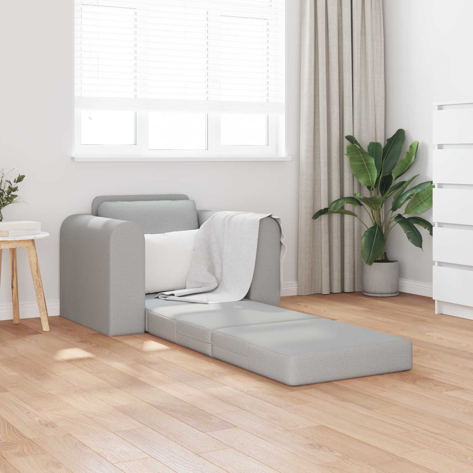 vidaXL Sofa Bed Szary chmur 98 x 71 x 83 cm tkanina