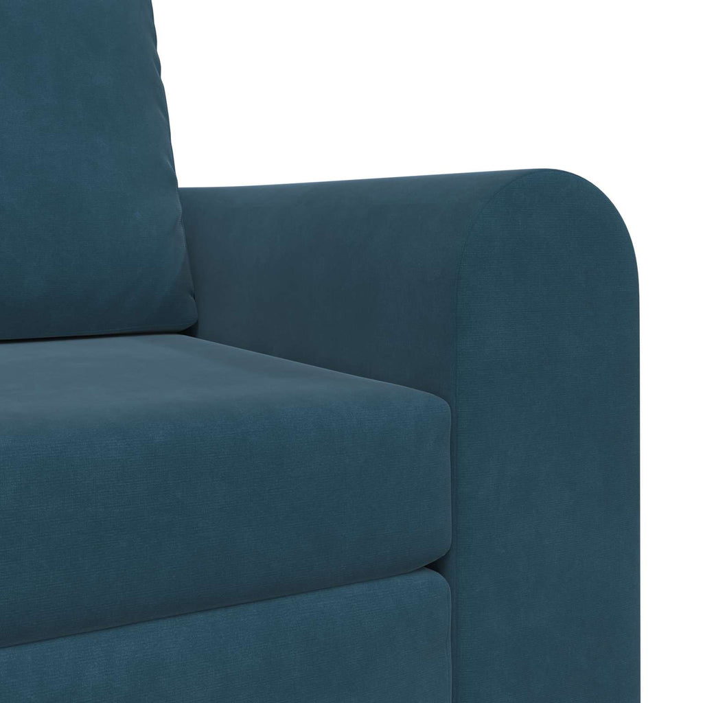 vidaXL Sofa Bed Niebieski 98 x 71 x 83 cm Aksamit