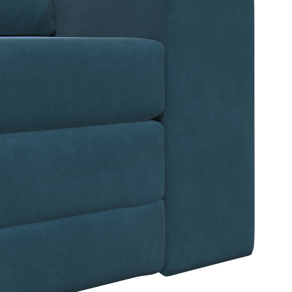 vidaXL Sofa Bed Niebieski 98 x 71 x 83 cm Aksamit