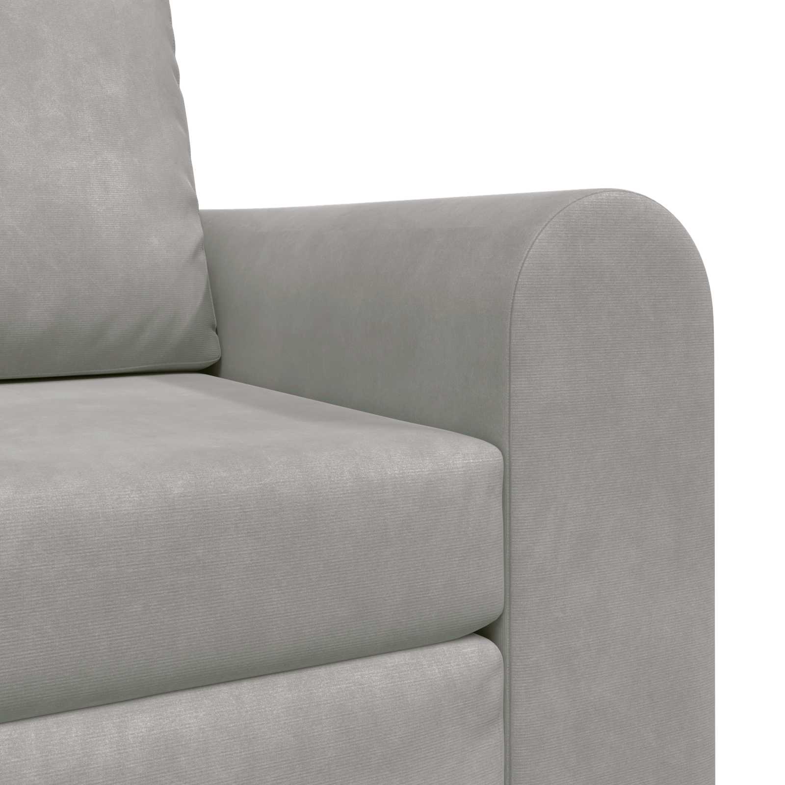 vidaXL Sofa Bed Jasnoszary 98 x 71 x 83 cm Aksamit