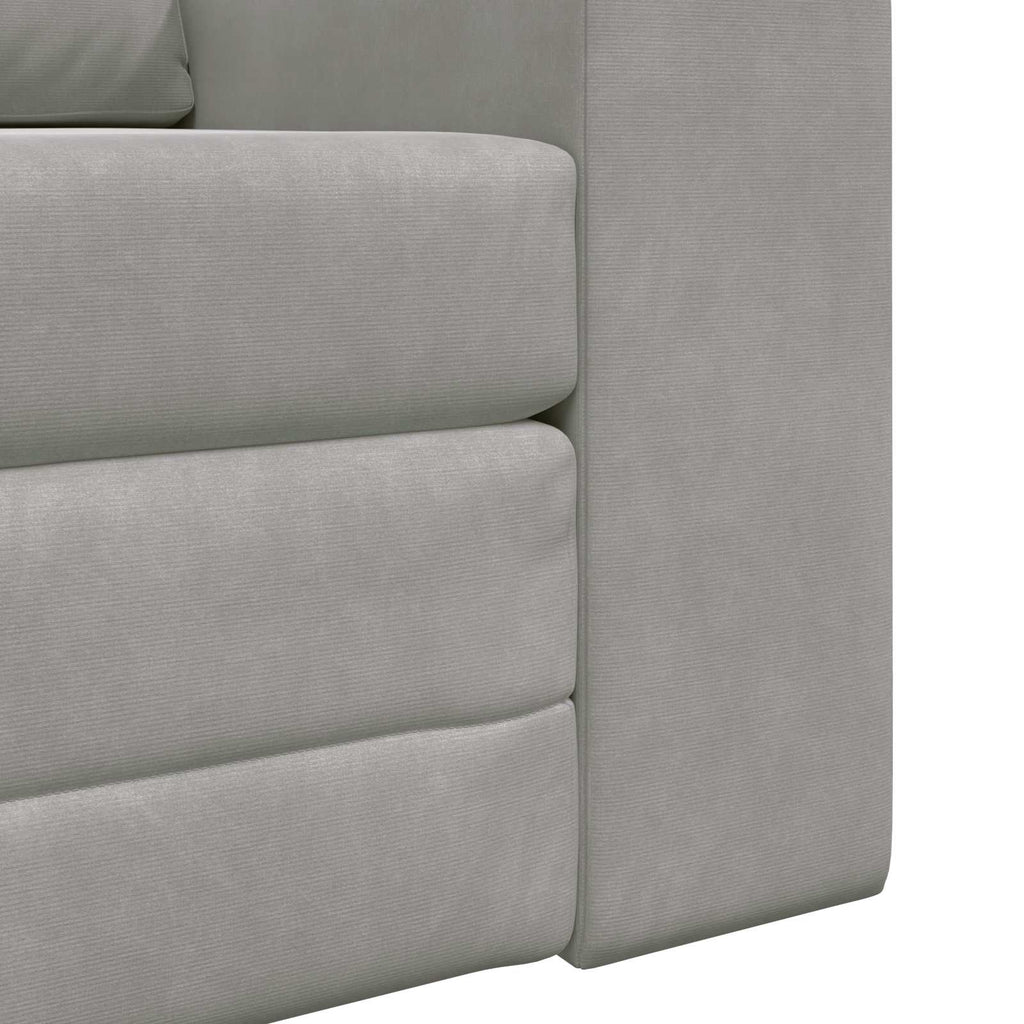 vidaXL Sofa Bed Jasnoszary 98 x 71 x 83 cm Aksamit