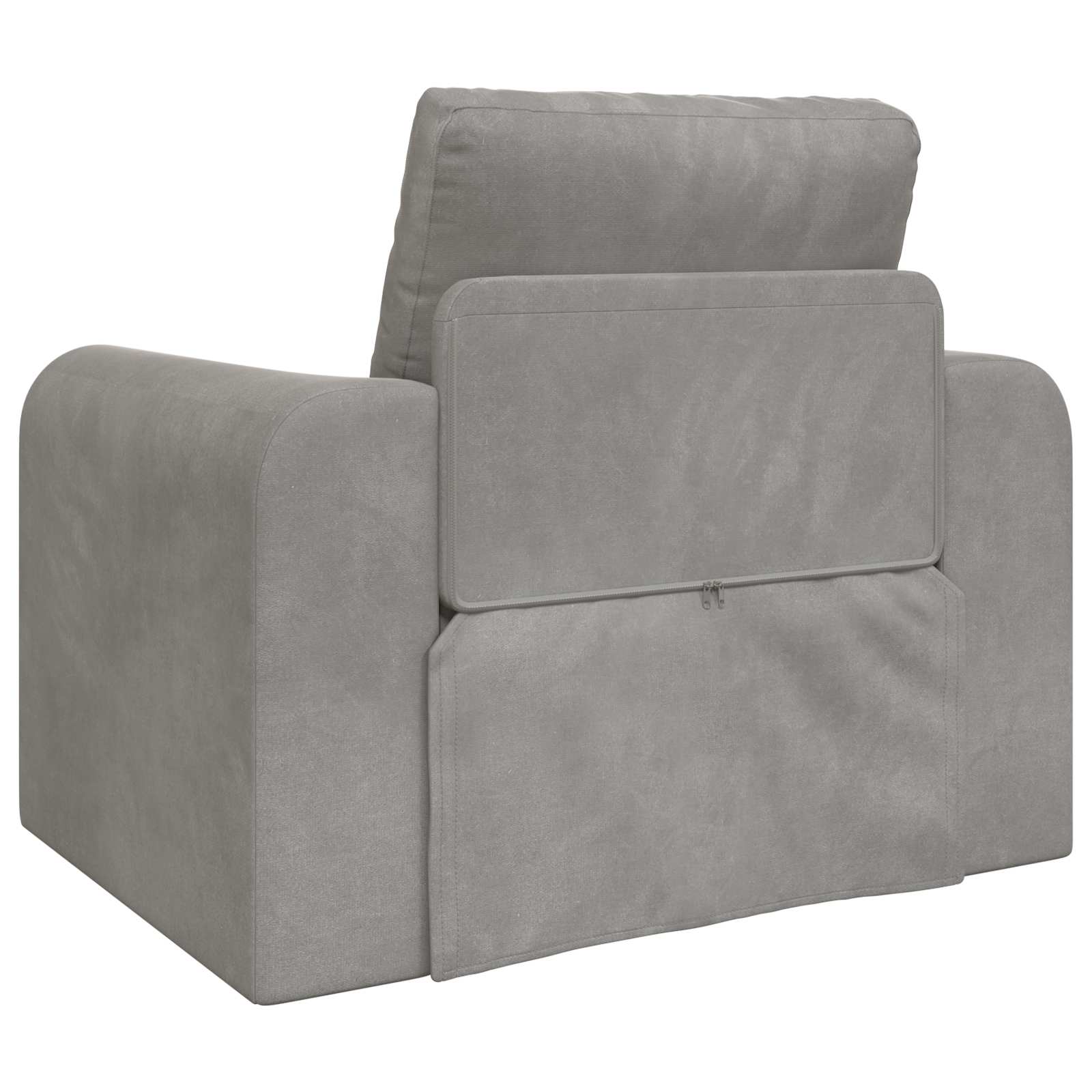 vidaXL Sofa Bed Jasnoszary 98 x 71 x 83 cm Aksamit