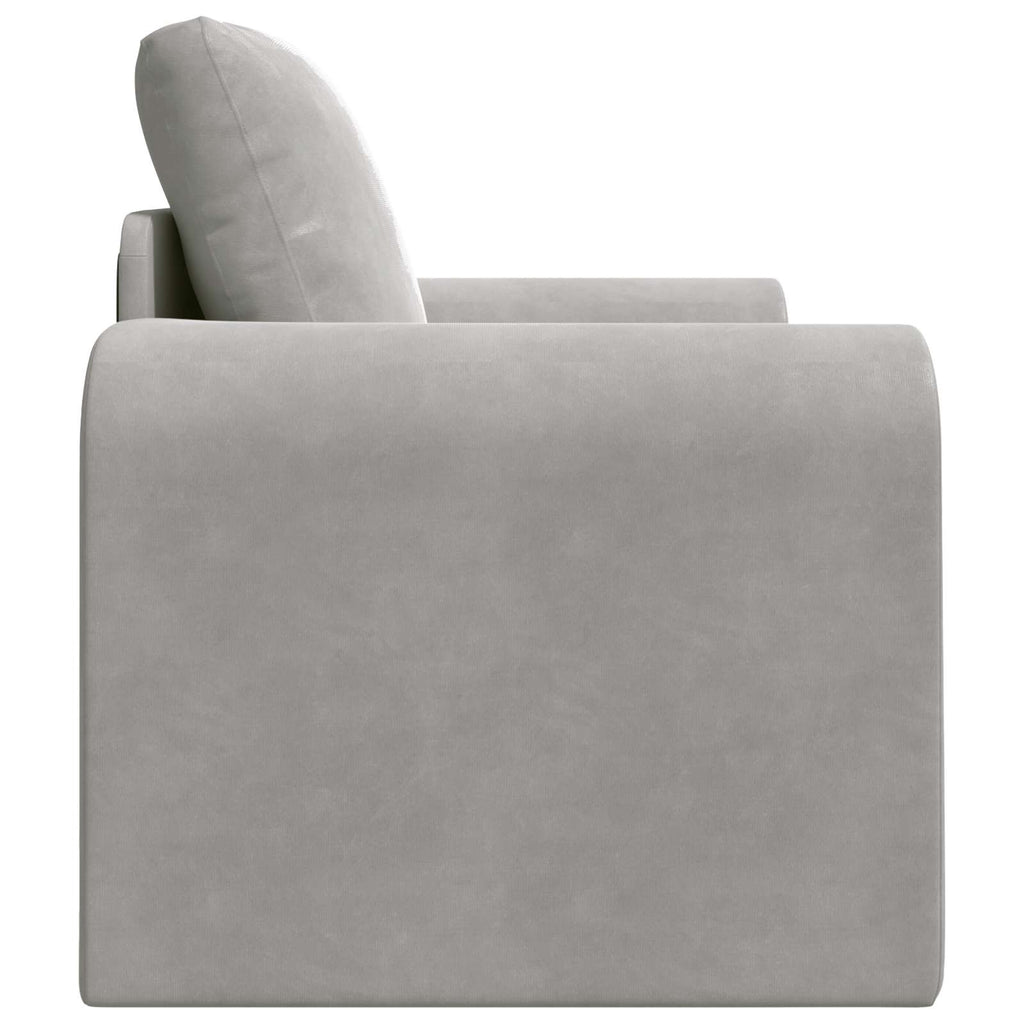 vidaXL Sofa Bed Jasnoszary 98 x 71 x 83 cm Aksamit
