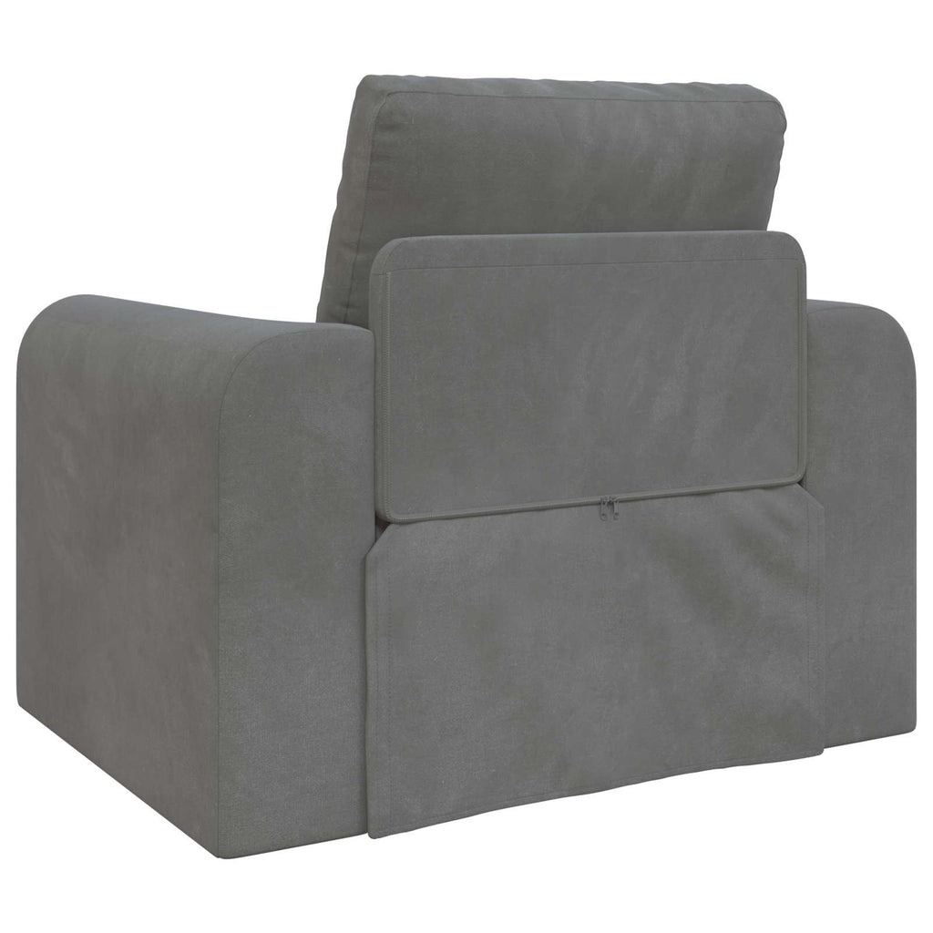 vidaXL Sofa Bed Ciemnoszary 98 x 71 x 83 cm Aksamit