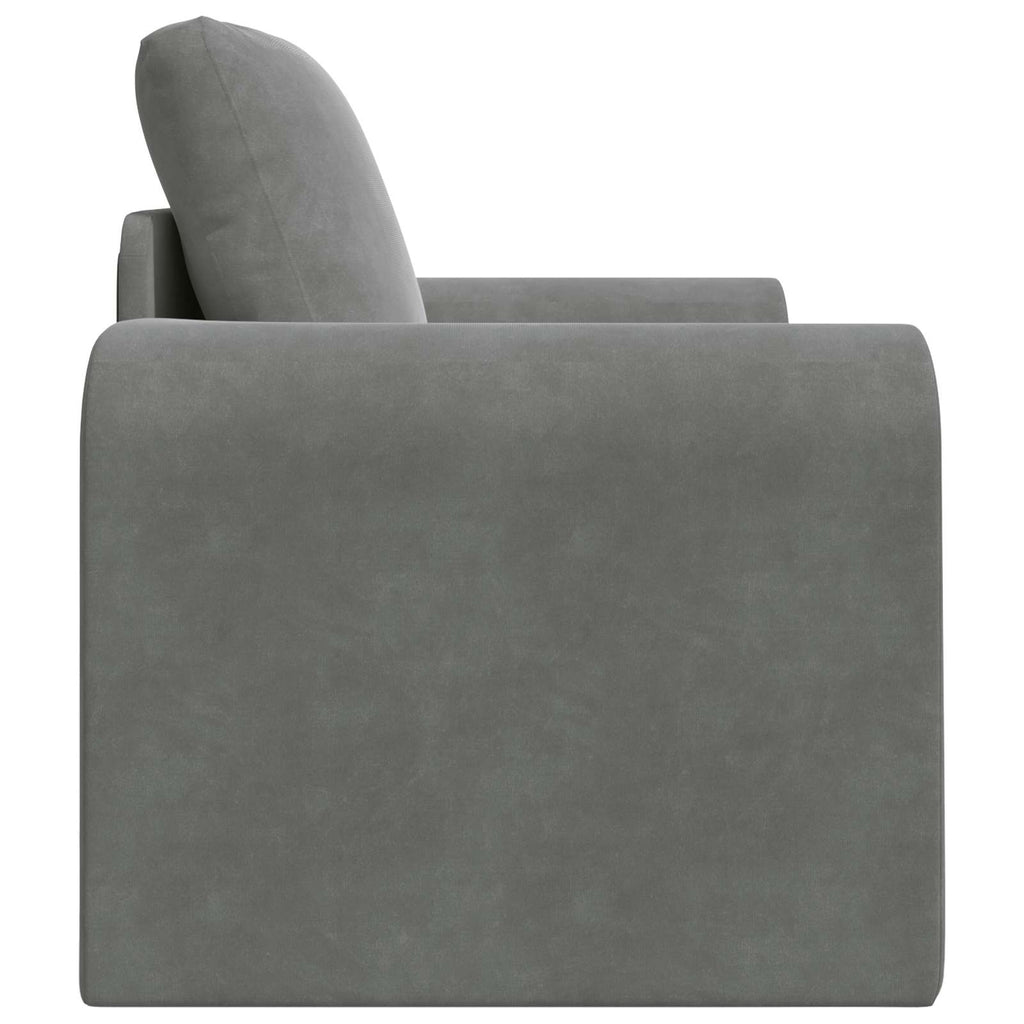 vidaXL Sofa Bed Ciemnoszary 98 x 71 x 83 cm Aksamit
