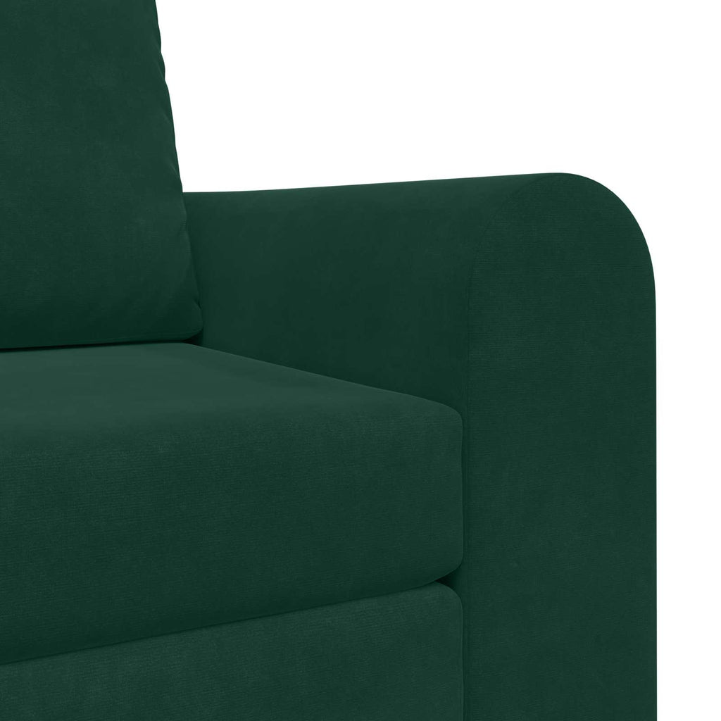 vidaXL Sofa Bed Ciemna zieleń 98 x 71 x 83 cm Aksamit