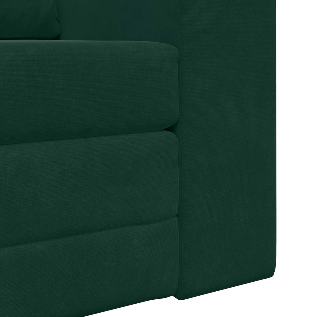 vidaXL Sofa Bed Ciemna zieleń 98 x 71 x 83 cm Aksamit