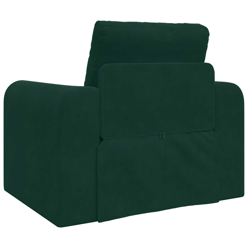 vidaXL Sofa Bed Ciemna zieleń 98 x 71 x 83 cm Aksamit