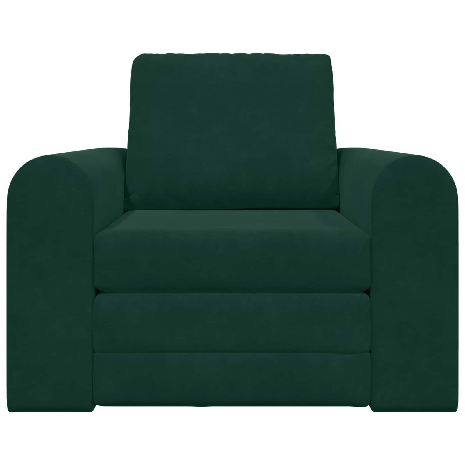 vidaXL Sofa Bed Ciemna zieleń 98 x 71 x 83 cm Aksamit