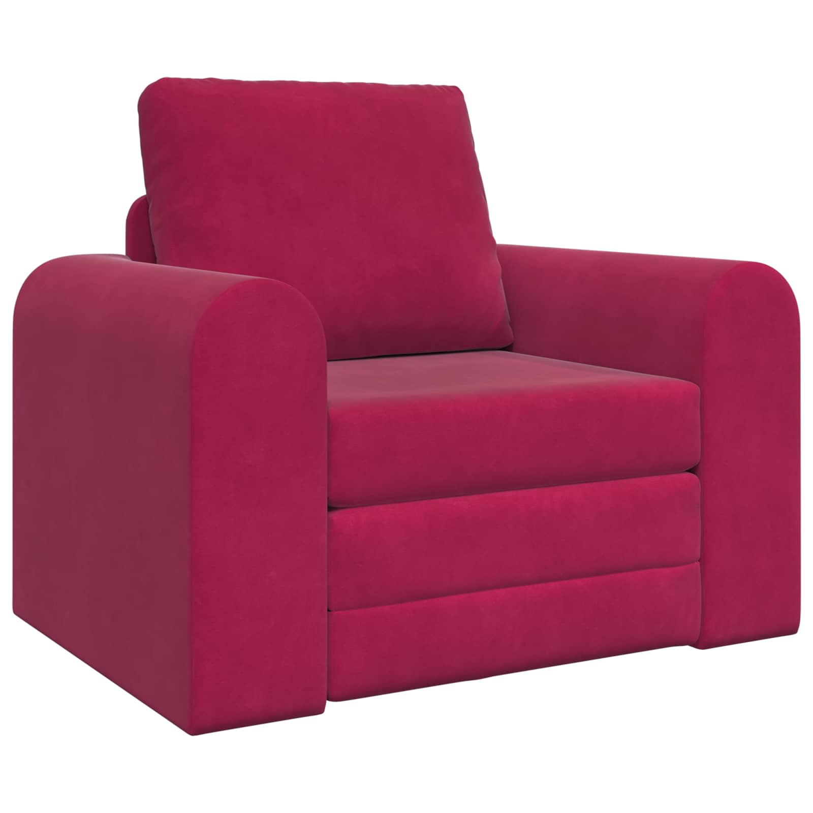 vidaXL Sofa Bed Czerwone wino 98 x 71 x 83 cm Aksamit