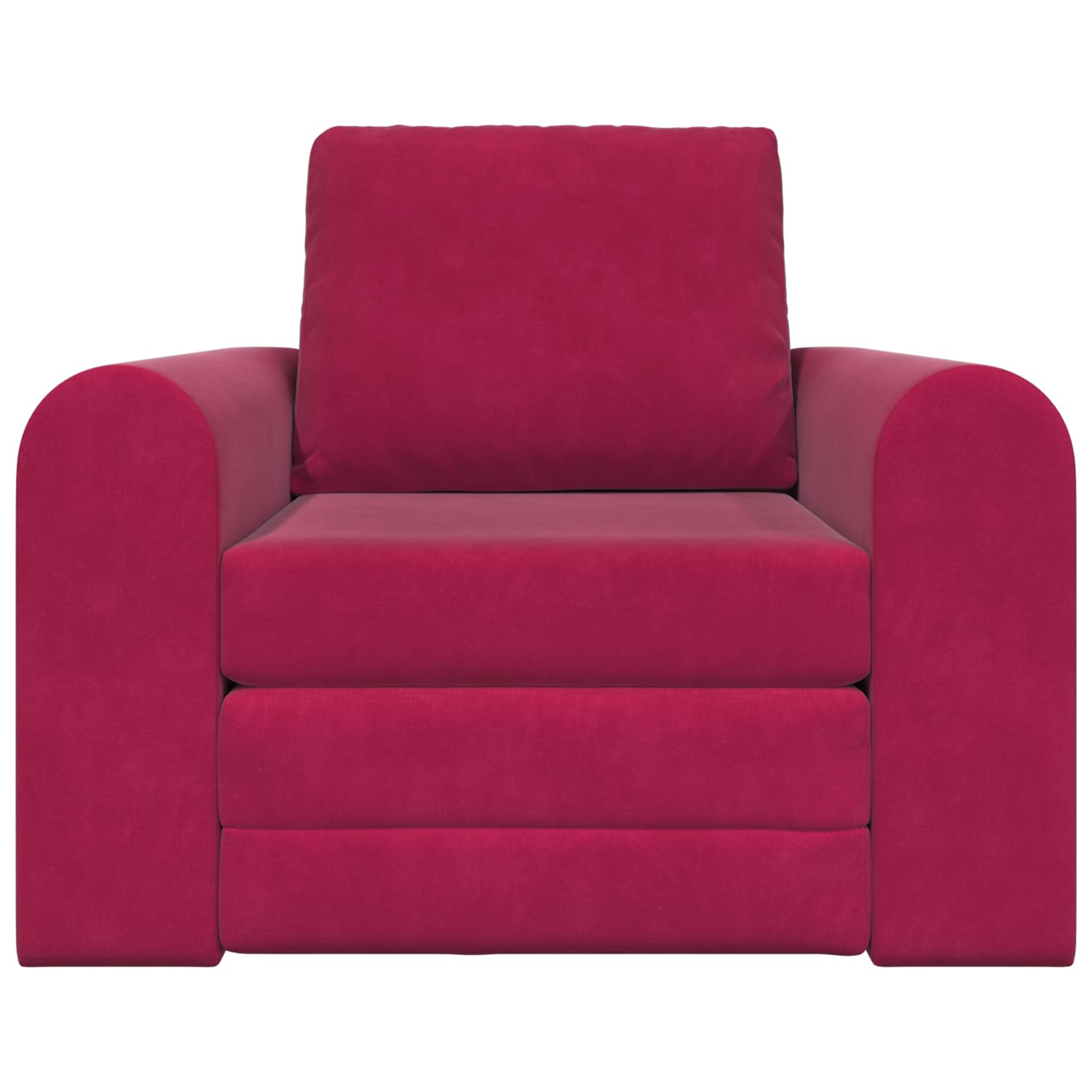 vidaXL Sofa Bed Czerwone wino 98 x 71 x 83 cm Aksamit