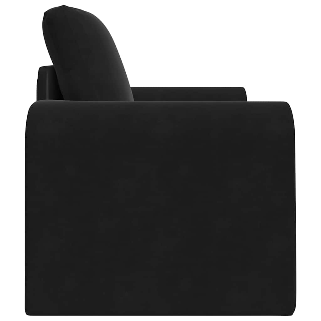 vidaXL Sofa Bed Czarny 98 x 71 x 83 cm Aksamit