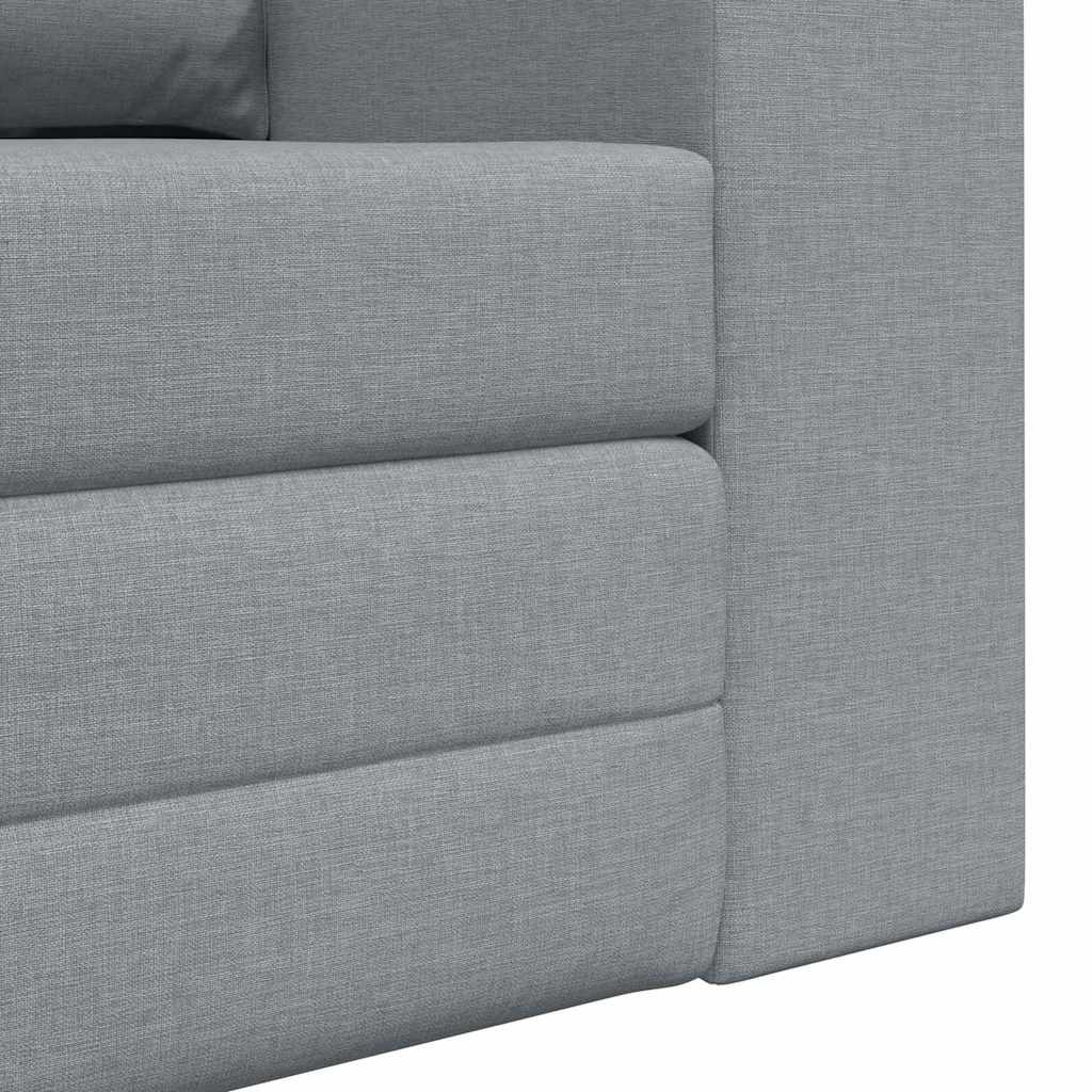 vidaXL Sofa Bed 60cm Jasnoszary tkanina