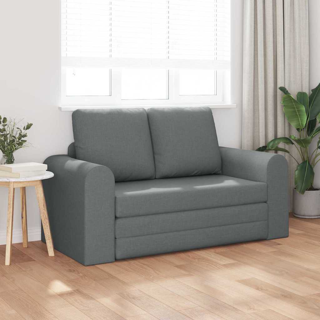 vidaXL Sofa Bed 60cm Ciemnoszary tkanina